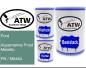 Preview: Ford, Aquamarine Frost Metallic, PN / M6464: 500ml Lackdose + 500ml Klarlack + 250ml Härter - Set, von ATW Autoteile West.